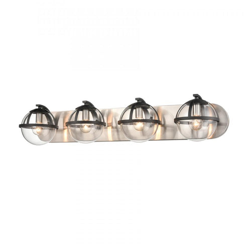 Elk Davenay 31 Inch Wide 4 Light Vanity Light in Satin Nickel Model: 18643/4