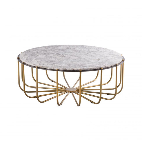 Elk Demille Coffee Table in Satin Brass Model: H0805-11453