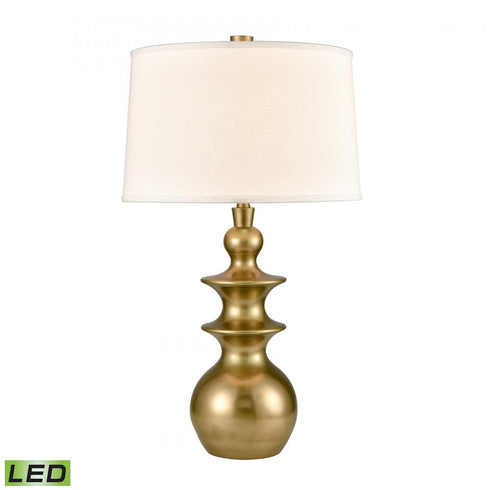 Elk Depiction 32 Inch High 1 Light Table Lamp Gold Includes LED Bulb in Antique Gold Finish Model: D4695-LED