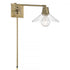 Elk Dillon 6.75 Inch High 1 Light Swingarm Sconce in Antique Brass Model: 6661-AN-CL
