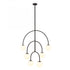 Elk Doby 34 Inch Wide 6 Light Pendant in Matte Black Model: H0018-10373