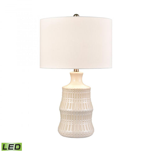 Elk Dorin 25.5 Inch High 1 Light Table Lamp in White Glazed Model: S0019-11075