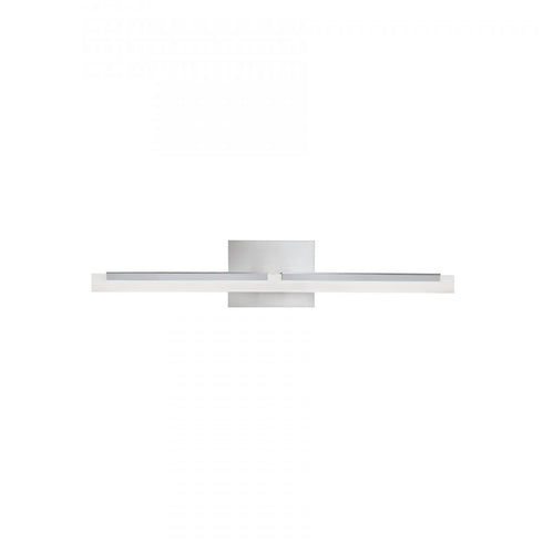 Elk Double L Double Light Sconce 26 Inch Wide Integrated LED Vanity Light in Brushed Nickel Model: 8146-BN-FA