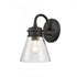 Elk Dovas 11.5 Inch High 1 Light Outdoor Sconce in Textured Black Model: 69660/1