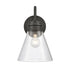 Elk Dovas 13.5 Inch High 1 Light Outdoor Sconce in Textured Black Model: 69661/1