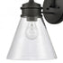 Elk Dovas 13.5 Inch High 1 Light Outdoor Sconce in Textured Black Model: 69661/1