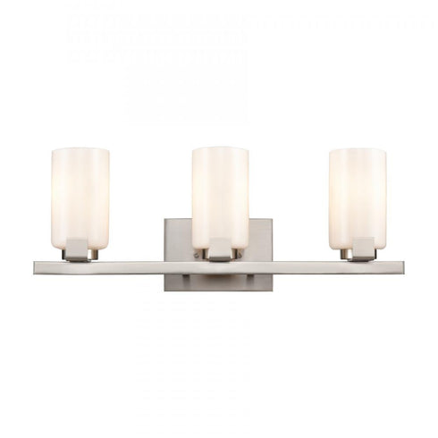 Elk Dressler 22 Inch Wide 3 Light Vanity Light in Brushed Nickel Model: EC89914/3