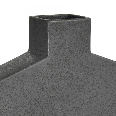 Elk Drue VASE JAR BOTTLE in Speckled Black Finish Model: H0017-9149