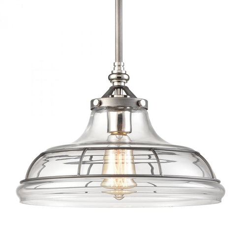 Elk Dunkirk PENDANT in Weathered Zinc Finish Model: 69244/1