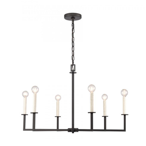 Elk Dunne 30'' Wide 6 Light Chandelier Matte Model: 89876/6