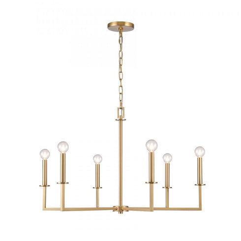Elk Dunne 30'' Wide 6 Light Chandelier Model: 89886/6