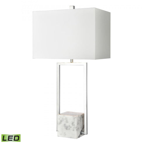 Elk Dunstan Mews 31 Inch High 1 Light Table Lamp in Chrome Includes LED Bulb Model: H0019-8018-LED