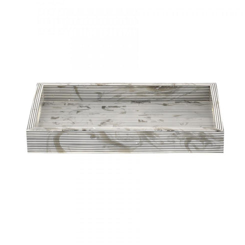 Elk Eaton Etched Tray Set of 2 in White (2 pack) (2 pack) Model: H0807-9765/S2