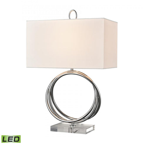 Elk Eero 24 Inch High 1 Light Table Lamp in Chrome Includes LED Bulb Model: H0019-8557-LED