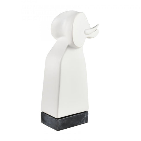 Elk Elephant ORNAMENTAL ACCESSORY (2 pack) (2 pack) in Matte White Finish Model: H0017-9155