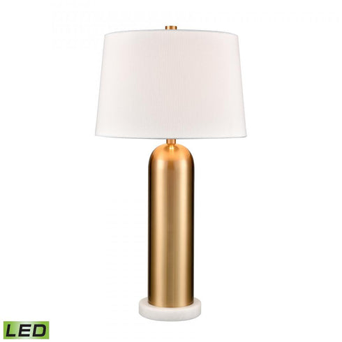 Elk Elishaw 30 Inch High 1 Light Table Lamp in Aged Brass Includes LED Bulb Model: H0019-9574-LED