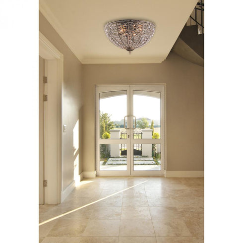 Elk Elizabethan FLUSH MOUNT in Dark Bronze Finish Model: 5963/6