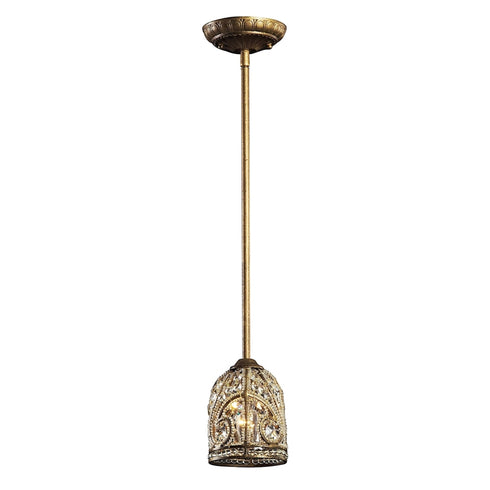 Elk Elizabethan MINI PENDANT in Dark Bronze Finish Model: 5972/1