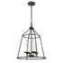 Elk Ellisville 17.25 Inch Wide 4 Light Chandelier in Matte Black Model: 90250/4