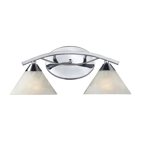 Elk Elysburg VANITY LIGHT in Polished Chrome Finish Model: 17021/2