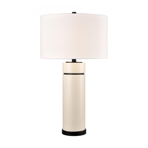 Elk Emerson 30 Inch High 1 Light Table Lamp in White Glazed Finish Model: H0019-10345