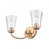 Elk Emily 17 Inch Wide 2 Light Vanity Light in Brushed Gold Model: EC89263/2