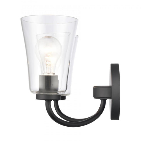 Elk Emily 17 Inch Wide 2 Light Vanity Light in Matte Black Model: EC89253/2