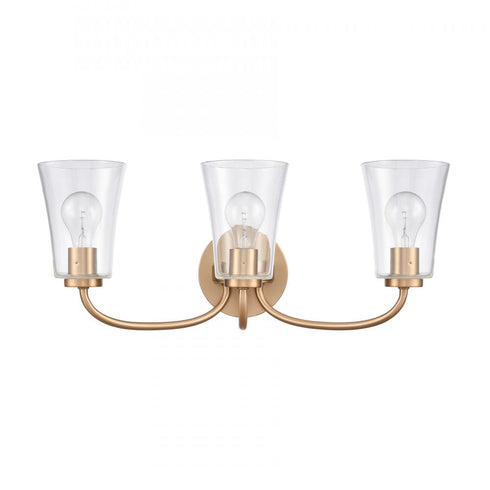 Elk Emily 23 Inch Wide 3 Light Vanity Light in Brushed Gold Model: EC89264/3