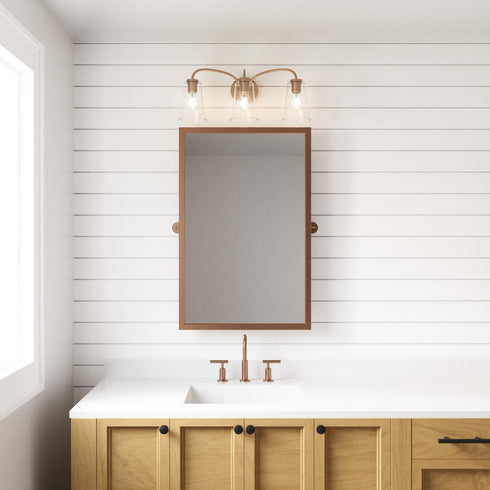 Elk Emily 23 Inch Wide 3 Light Vanity Light in Brushed Gold Model: EC89264/3