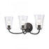 Elk Emily 23 Inch Wide 3 Light Vanity Light in Matte Black Model: EC89254/3