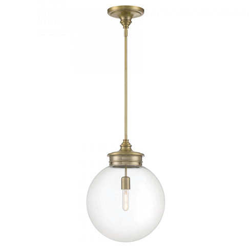 Elk_discontinued Emma 14 Inch Wide 1 Light Pendant in Antique Brass Model: 4801-AN-CL