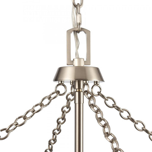 Elk Emmett 17 Inch Wide 4 Light Pendant in Brushed Nickel Model: EC89814/4