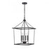 Elk Emmett 17 Inch Wide 4 Light Pendant in Matte Black Model: EC89804/4