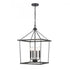 Elk Emmett 17 Inch Wide 4 Light Pendant in Matte Black Model: EC89804/4