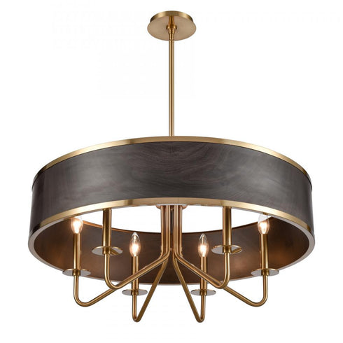 Elk Engel 30'' Wide 6 Light Chandelier Satin Model: 82335/6