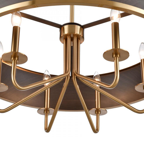 Elk Engel 30'' Wide 6 Light Chandelier Satin Model: 82335/6
