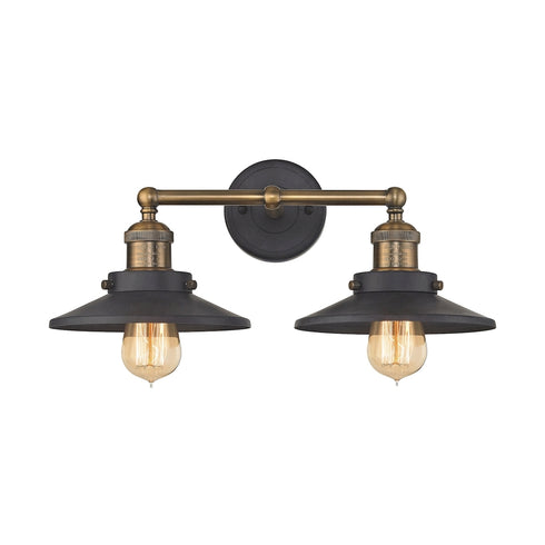 Elk English Pub VANITY LIGHT in Antique Brass Finish Model: 67181/2