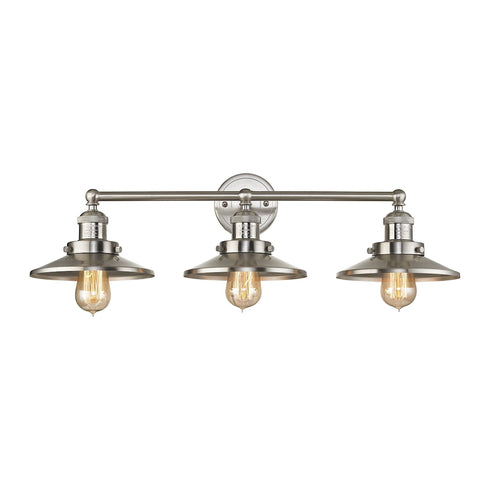 Elk English Pub VANITY LIGHT in Satin Nickel Finish Model: 67172/3