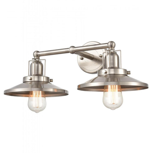 Elk English Pub VANITY LIGHT in Satin Nickel Finish Model: 96141/2