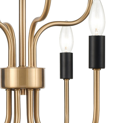 Elk Epping Avenue CHANDELIER in Aged Brass Finish Model: H0018-8566