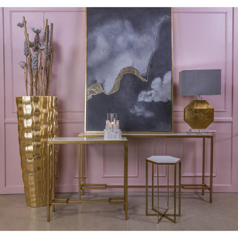 Elk Equus CONSOLE TABLE DESK in Gold Leaf Finish Model: 1114-315