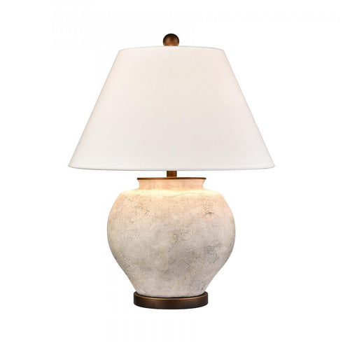 Elk Erin 26 Inch High 1 Light Table Lamp in Aged White Model: H0019-11087