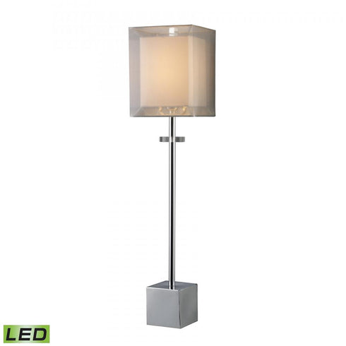 Elk Exeter 30 Inch High 1 Light Buffet Lamp Includes LED Bulb in Chrome Finish Model: D1408-LED