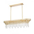 Elk Fantania 36 Inch Wide 4 Light Linear Chandelier in Champagne Gold Model: 82226/4
