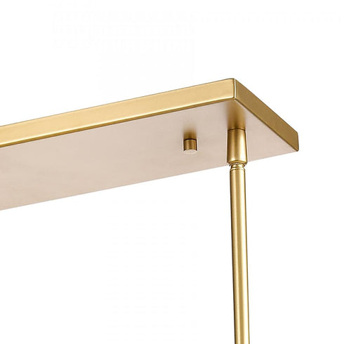 Elk Fantania 36 Inch Wide 4 Light Linear Chandelier in Champagne Gold Model: 82226/4