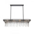 Elk Fantania 36 Inch Wide 4 Light Linear Chandelier in Matte Black Model: 82236/4