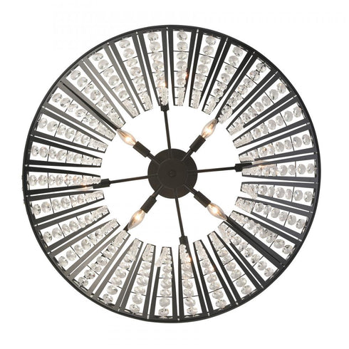 Elk Fantania 36 Inch Wide 8 Light Chandelier in Matte Black Model: 82239/8