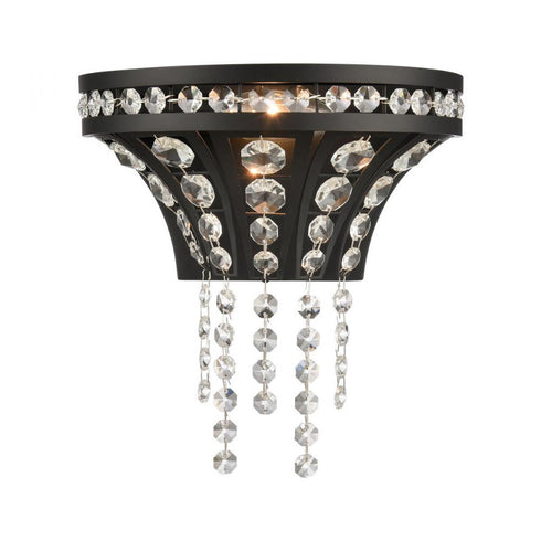 Elk Fantania 9 Inch High 1 Light Sconce in Matte Black Model: 82234/1