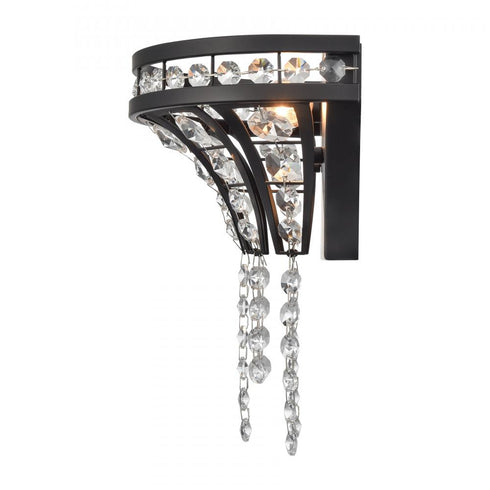 Elk Fantania 9 Inch High 1 Light Sconce in Matte Black Model: 82234/1