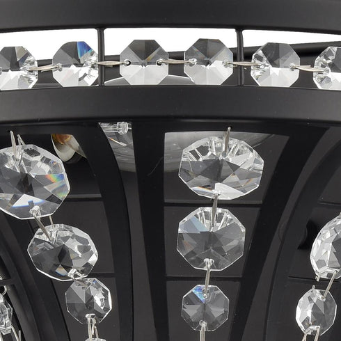 Elk Fantania 9 Inch High 1 Light Sconce in Matte Black Model: 82234/1